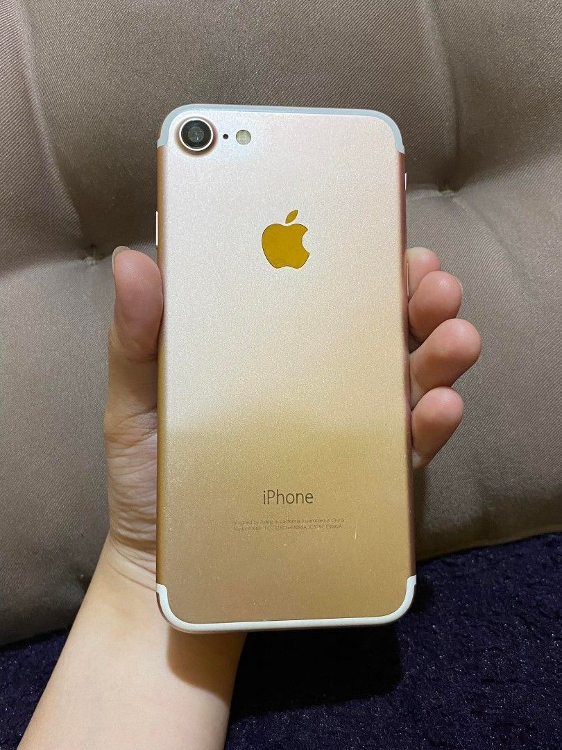 IPhone 7 (Category: iPhone 7 Series) located in Caloocan City. Submitted by ranz119428 (Listing ID 1223886147, Image 3). Description: For sale! Original second hand.. 📌Iphone 7 (₱8,000 only) 📌No box, no charger included. 📌SPECS ✓ COLOR: Rose Gold ✓ STORAGE: 32 GB 📌NO ISSUE 📌 IMUS CAVITE 📌 DELIVERY VIA LALAMOVE 📌 GCASH PAYMENT.