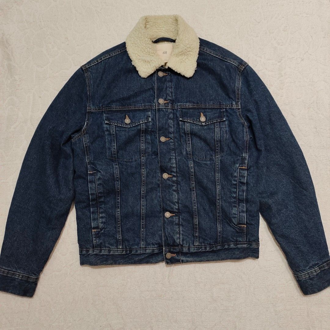 Jaket denim hotsell pria h&m