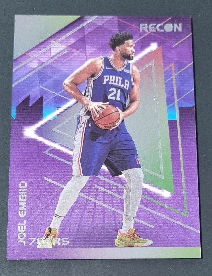 Joel Embiid Recon Card (Category: Raw Singles) located in Pasig City. Submitted by MaryandXaviersCorner (Listing ID 1223862238, Image 1). Description: Joel Embiid Recon Card Actual pictures of the item posted Will be shipped in a toploader and bubblewrap Please check my other NBA cards listings..