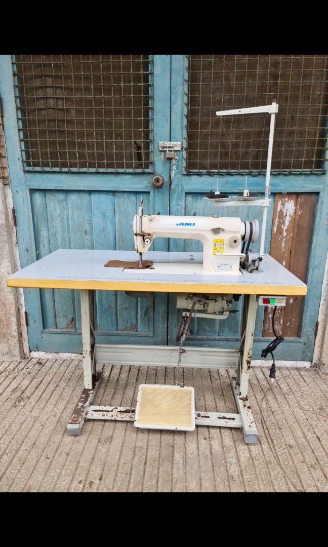 JUKI Heavy-duty SEWING MACHINE (Category: Industrial Equipment) located in Makati City. Submitted by harvesting_game (Listing ID 1223780063, Image 1). Description: Up for sale is our JUKI model DDL 8500 HIGH-SPEED, HEAVY-DUTY SEWING MACHINE. It was lightly used in our business to only stitch awnings made of feed sacks, for our Poultry building shade requirements. Never broke down. Comes complete with the unit, motor and table thus it's ready to u