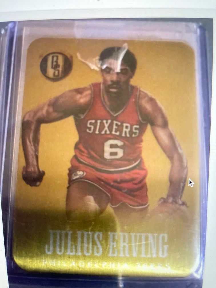 Julius Erving Gold Metal Standard (Category: Vintage Collectibles) located in Rizal. Submitted by prizexchange (Listing ID 1223880474, Image 1). Description: Julius Erving Gold Metal Standard.