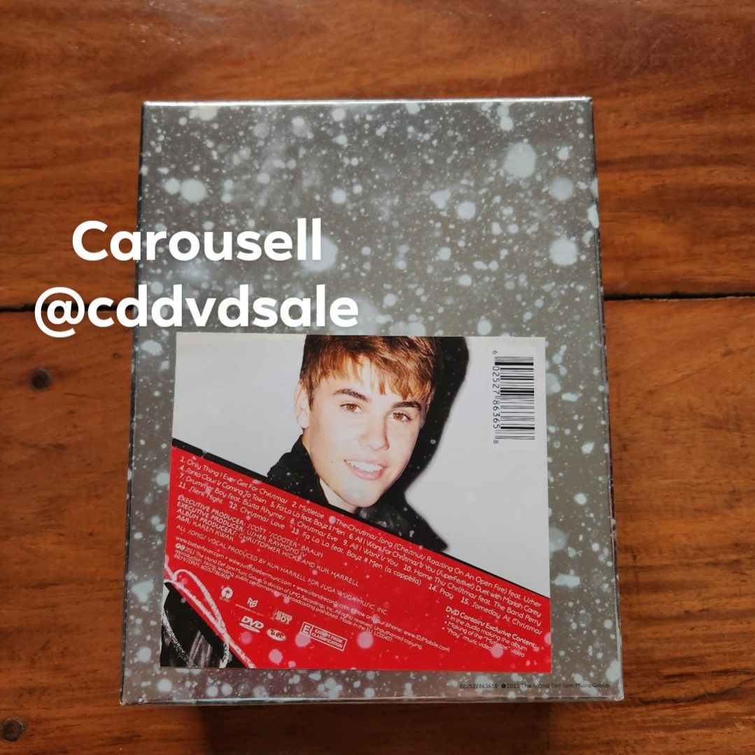 JUSTIN BIEBER UNDER THE MISTLETOE CD BOX SET (Category: CDs & DVDs) located in San Mateo. Submitted by cddvdsale (Listing ID 1223804250, Image 2). Description: LIKE NEW JUSTIN BIEBER UNDER THE MISTLETOE CD BOX SET WITH MERCH INSIDE SMALL DENT ON THE FRONT payment: bank dep, gcash delivery: grab, lalamove, lbc (add P300) item loc: san mateo, rizal.