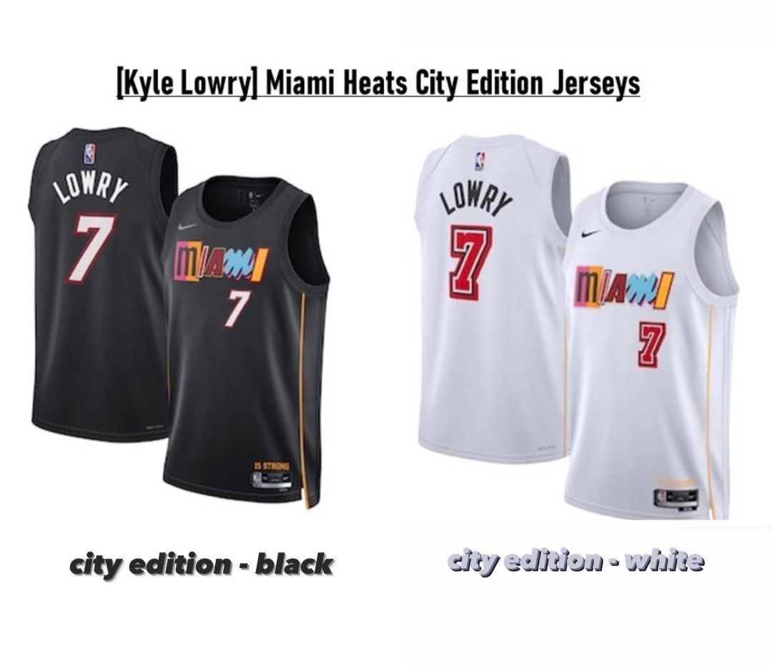 Kyle Lowry] Miami Heats City Edition NBA Jersey, Men's Fashion, Activewear  on Carousell