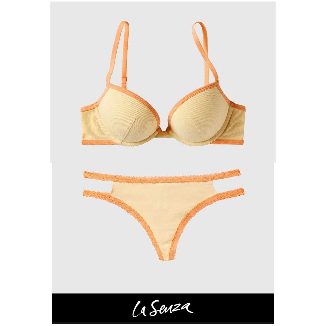La Senza Remix Push Up Bra Size 34B - Yellow Lace, Women's Fashion, New  Undergarments & Loungewear on Carousell