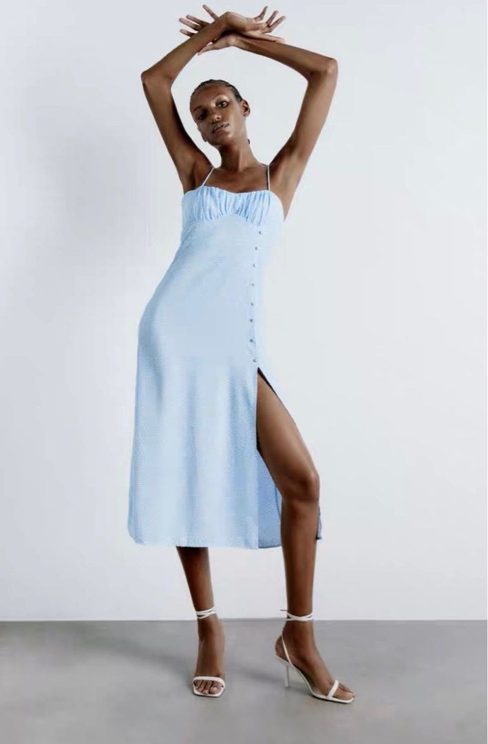 Zara slit dress top