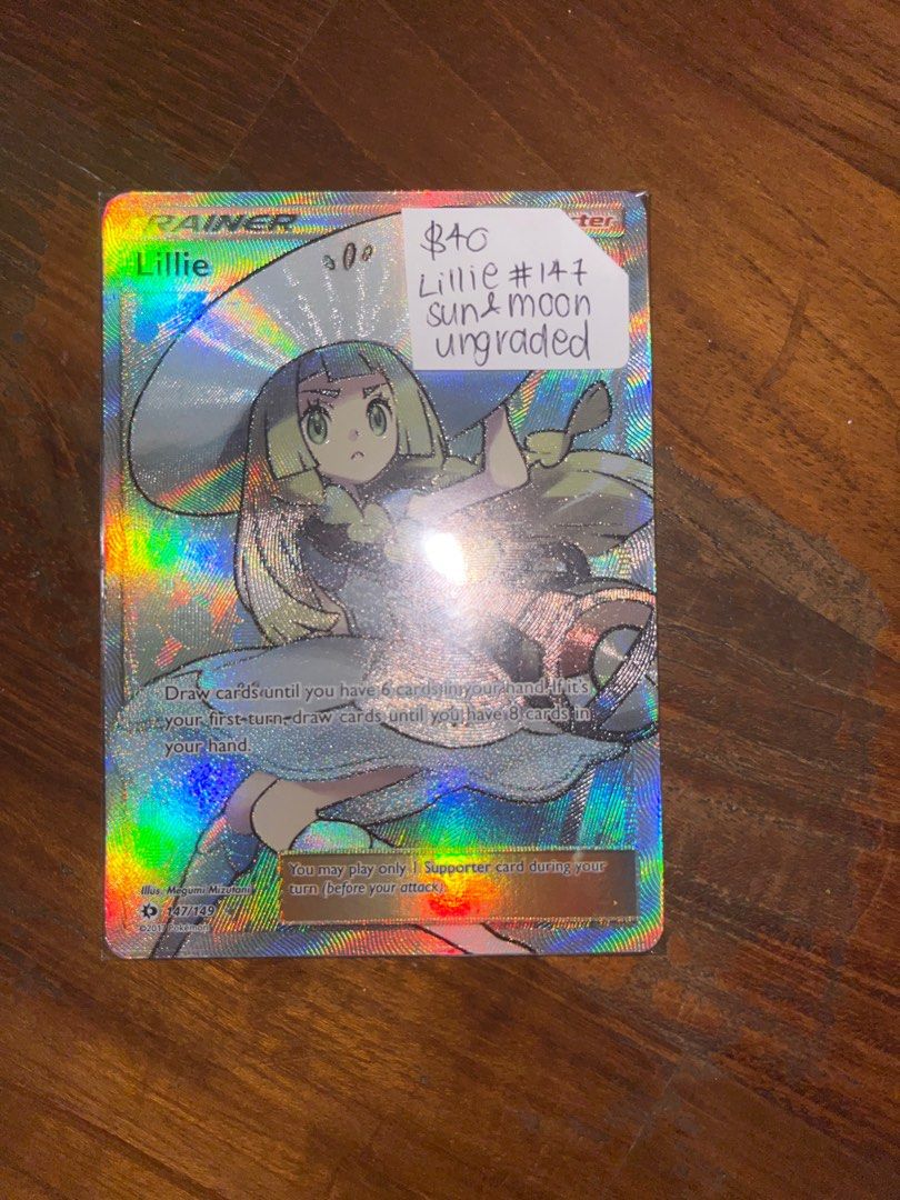 lillie #147 pokemon sun & moon, Hobbies & Toys, Toys & Games on Carousell
