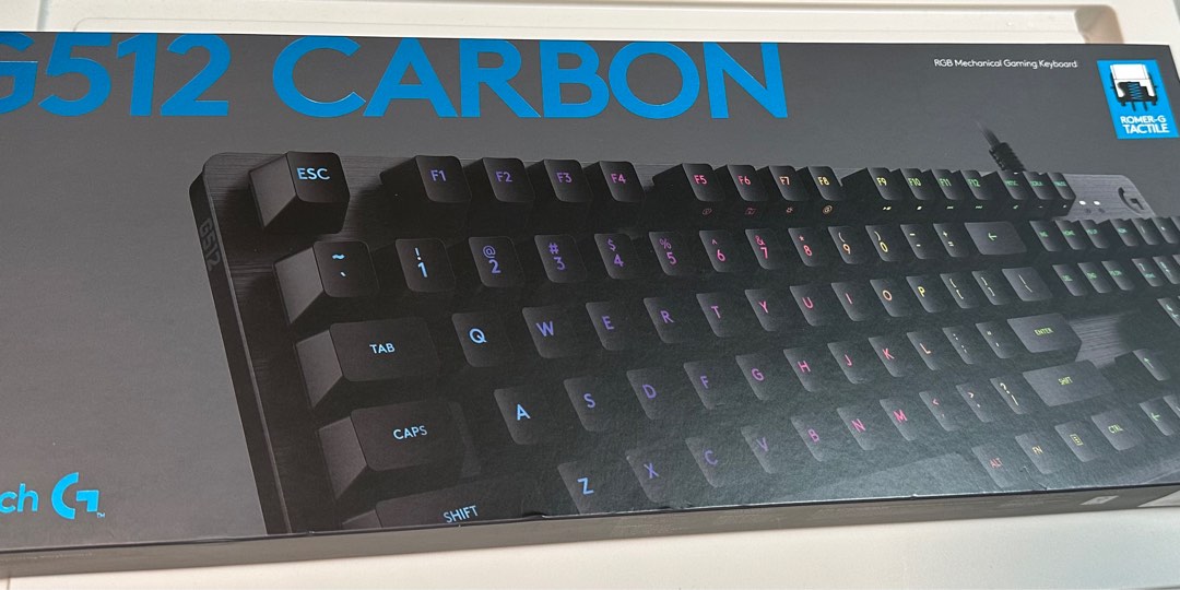Logitech G512 Romer-G Tactile, 電腦＆科技, 電腦周邊及配件, 電腦鍵盤及相關產品 - Carousell