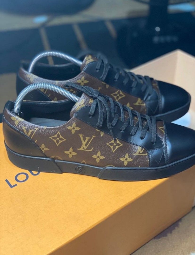 Louis Vuitton Monogram/Black Canvas and Leather Match Up Sneaker Size 42.5 Louis  Vuitton