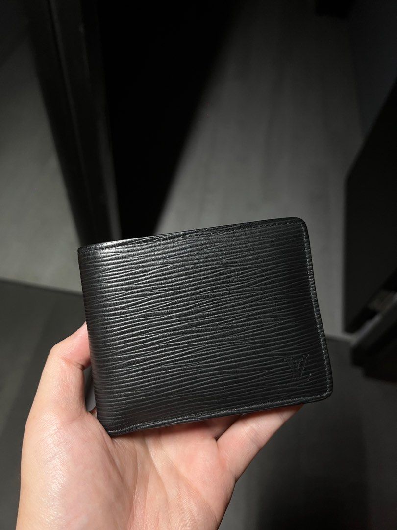 Louis Vuitton M60662 水波紋錢夾黑色尺寸： 12x9cm 