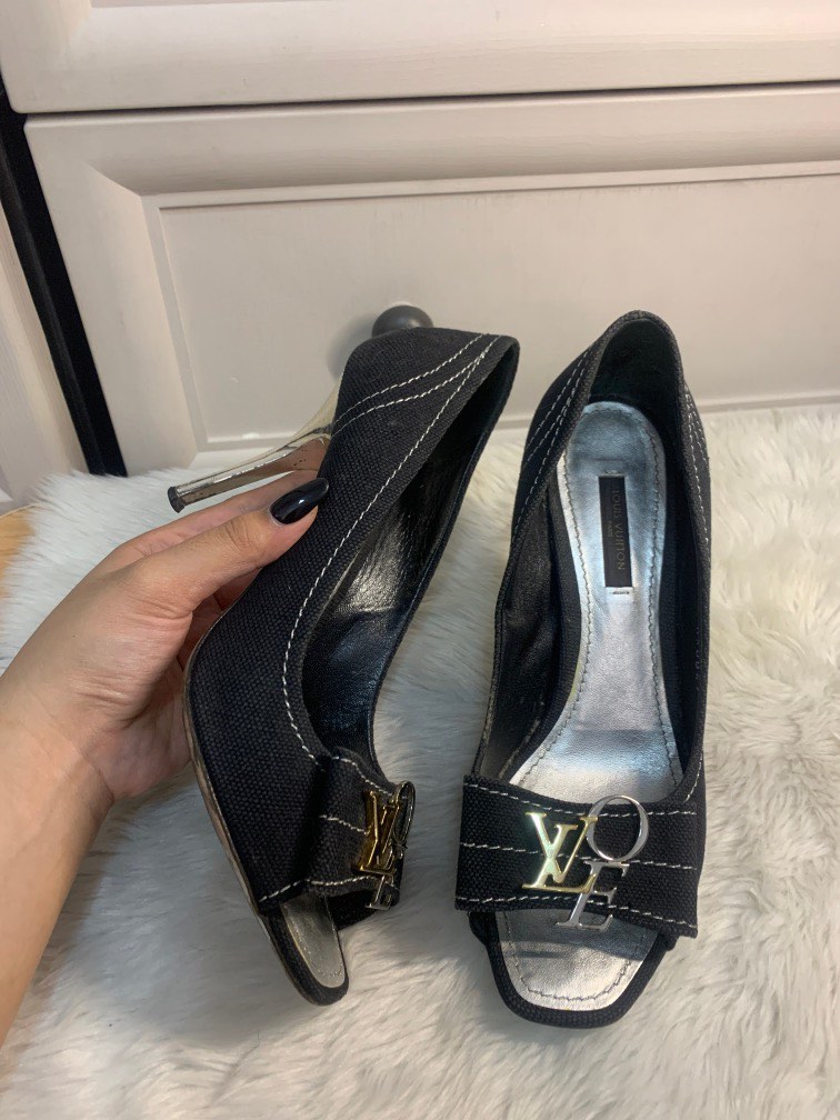 Chanel Boots Suede Black Size 36 6 23cm Heel Height 1.5cm Women Shoes Logo  mark