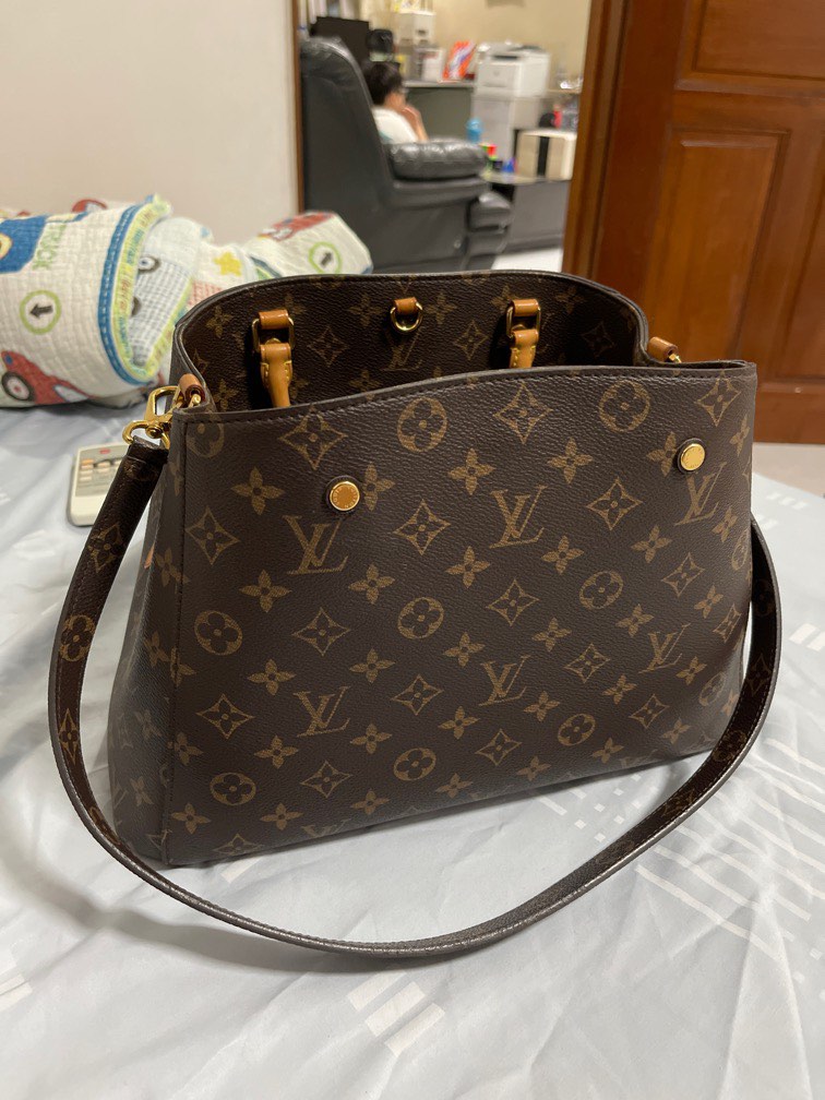 LV mini Montaigne, Women's Fashion, Bags & Wallets, Purses & Pouches on  Carousell