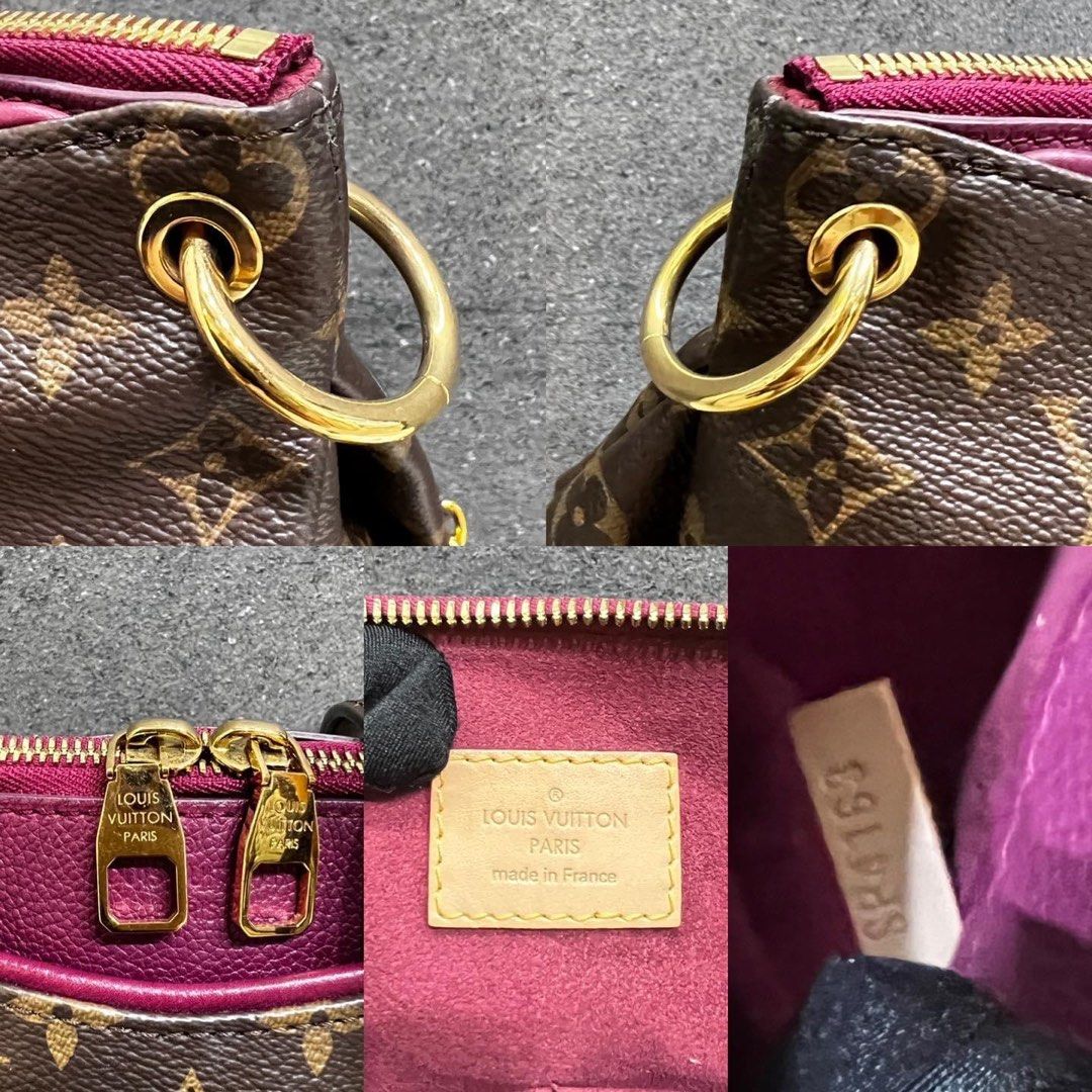 Louis Vuitton Pallas MM Cerise Monogram Leather PRISTINE! Worn