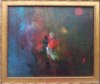 Lukisan Amri Yahya 1990, oil on canvas, 50 x 60 cm