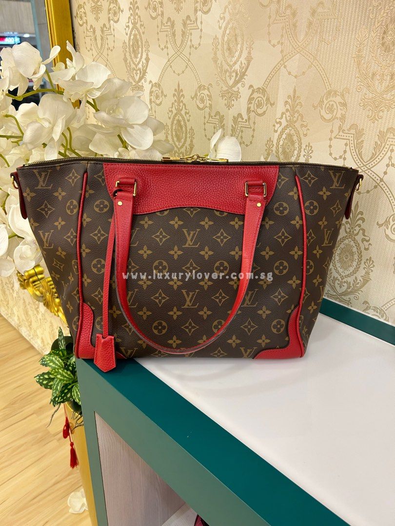 LV Estrela MM Two Way Shoulder Bag Monogram Canvas Red GHW