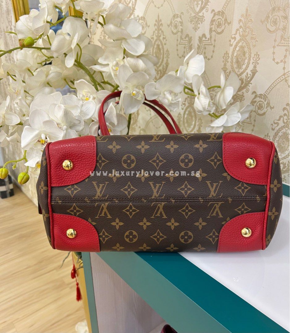 LV Estrela MM Two Way Shoulder Bag Monogram Canvas Red GHW