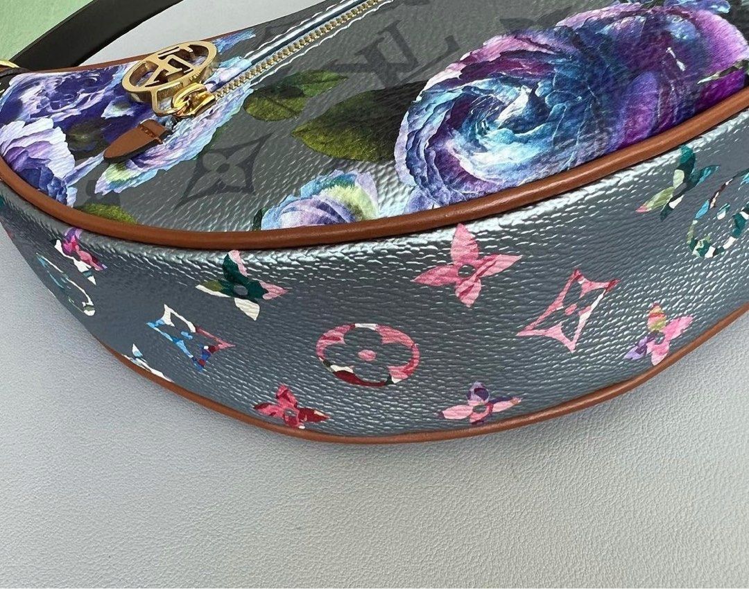 Louis Vuitton Loop Bag Floral Pattern Blue in Coated Canvas