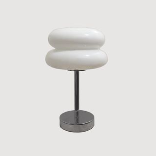 Macaron Glass Table Lamp in White