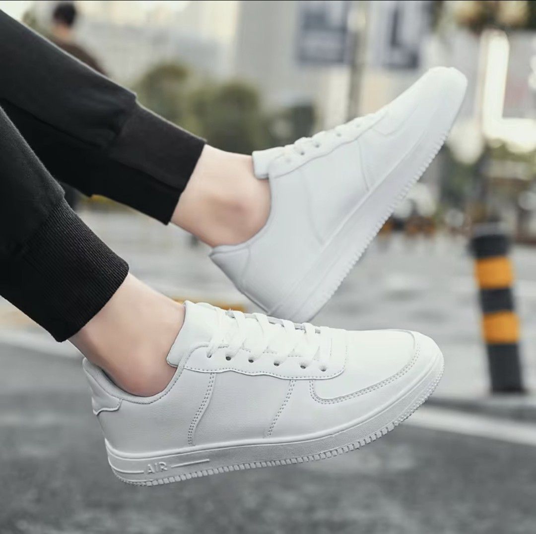 Men white shoes, Men's Fashion, Footwear, Sneakers on Carousell