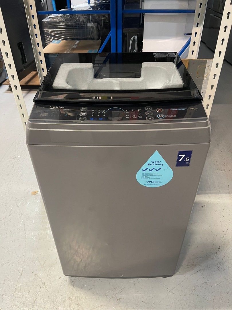 MIDEA 7.5KG TOP LOAD WASHING MACHINE LUNAR DIAL SERIES MA200W75, TV