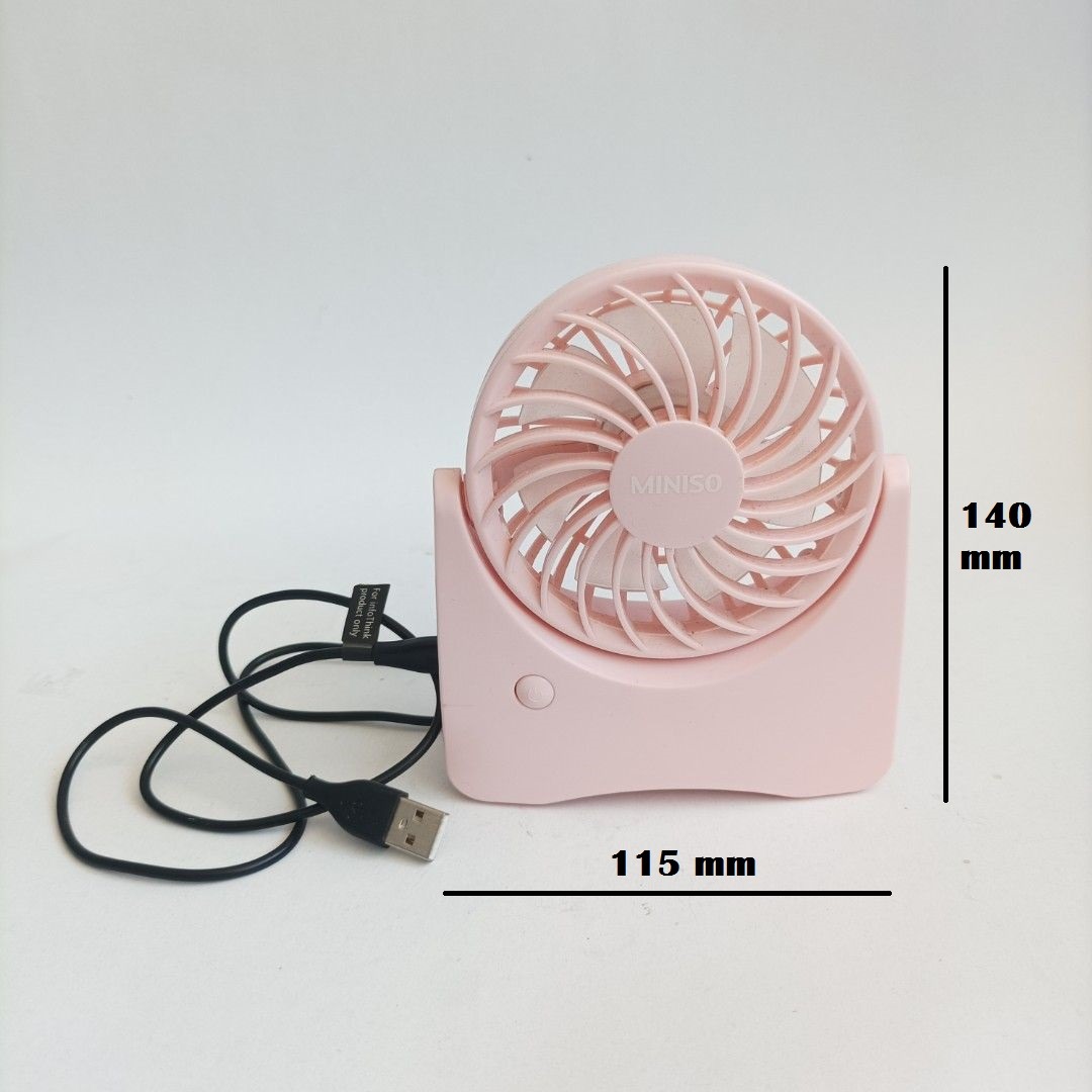 Miniso Mini Fan Portable Like New on Carousell