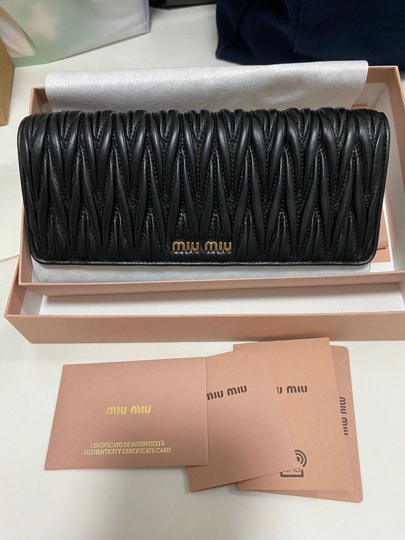 Miu Miu Wallet On Chain, Luxury, Bags & Wallets on Carousell