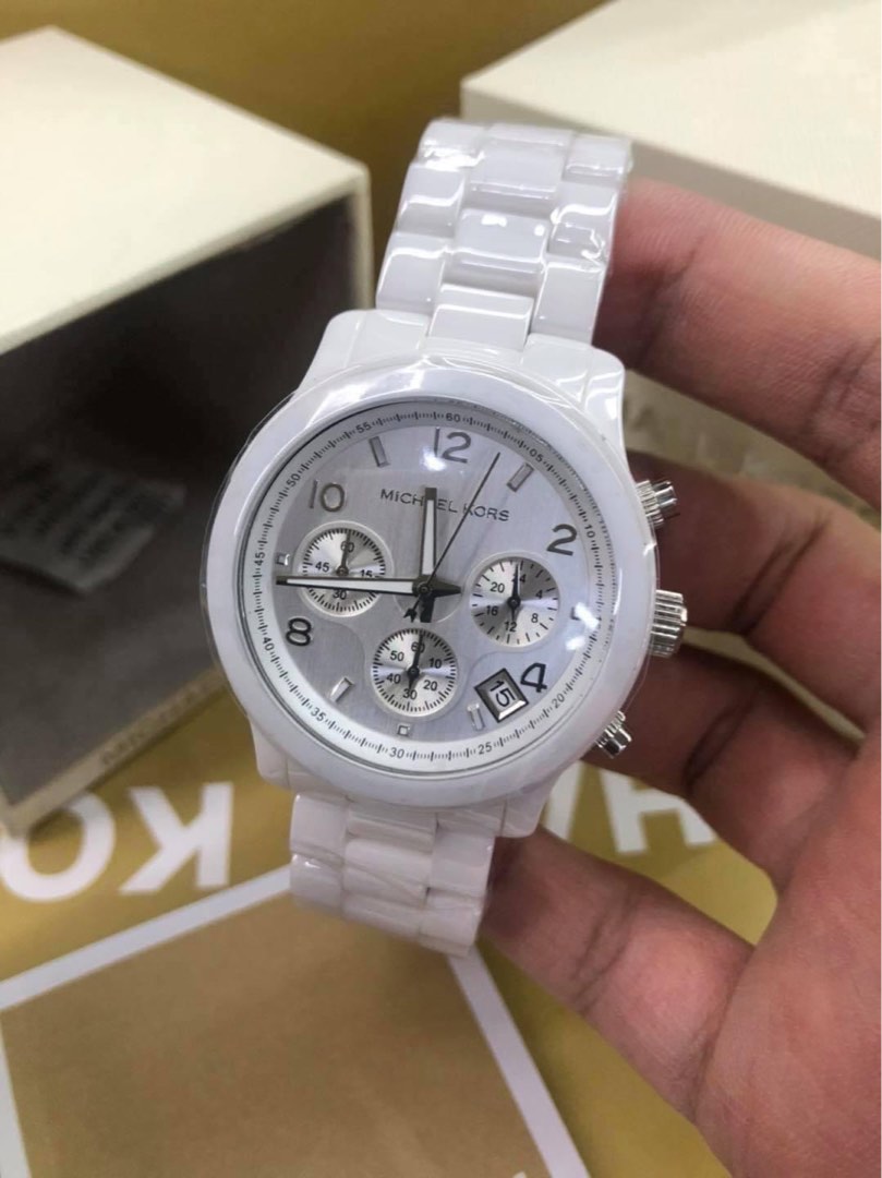 MK CERAMIC WHITE DIAL AUTHENTIC WATCH on Carousell