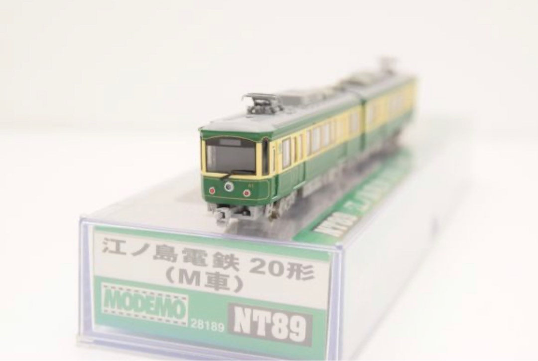 罕！現貨在店！MODEMO NT89 江ノ島電鉄20形電車N比例鐵路動力模型