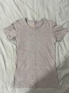 MUJI Grey Cotton Top t Shirt Size XS Uniqlo