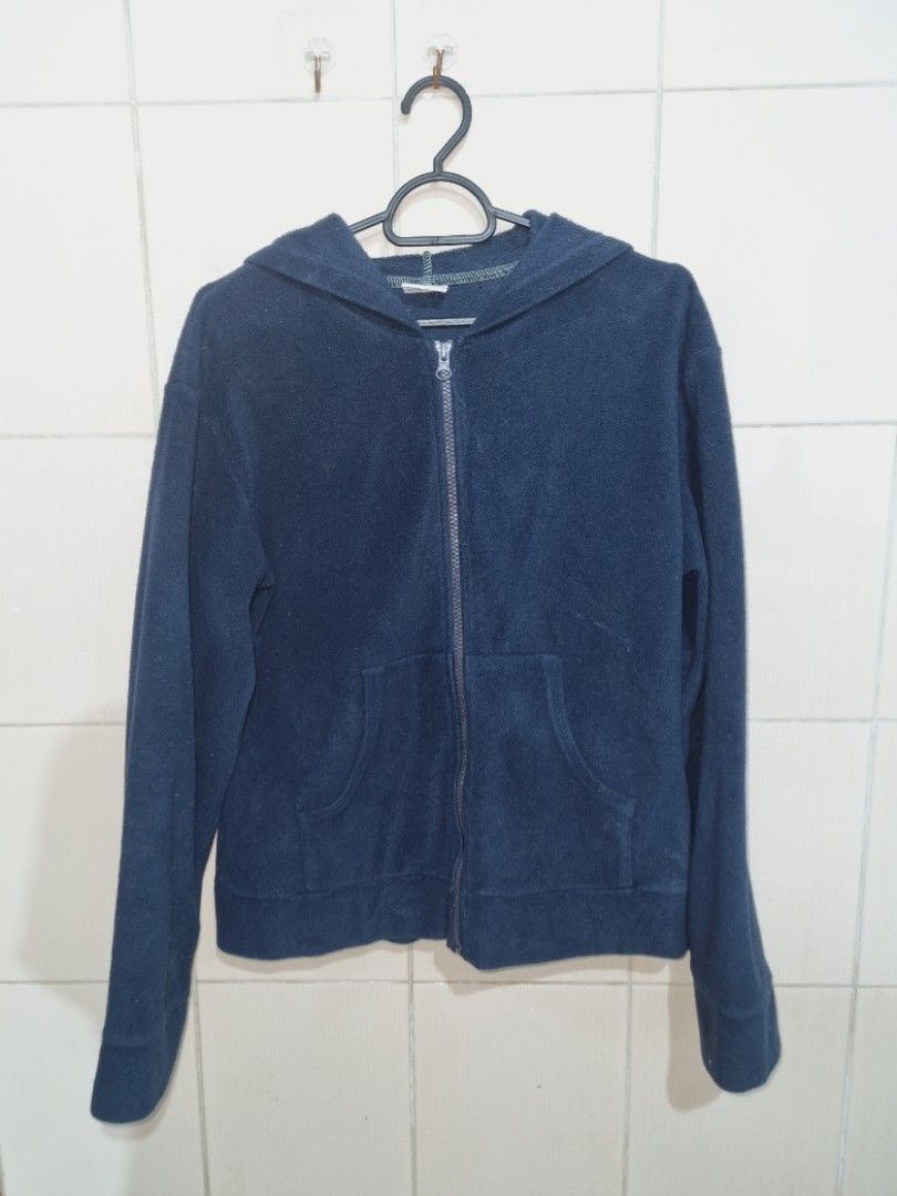Navy blue zipper jacket clearance
