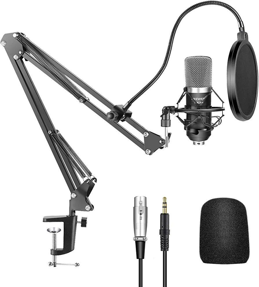NEEWER CM20 Studio 4-in-1 PC USB Condenser Microphone Kit