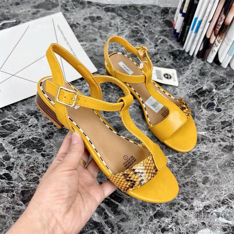 Next uk brand 145 size 38 41 yellow sandals yellow shoes yellow