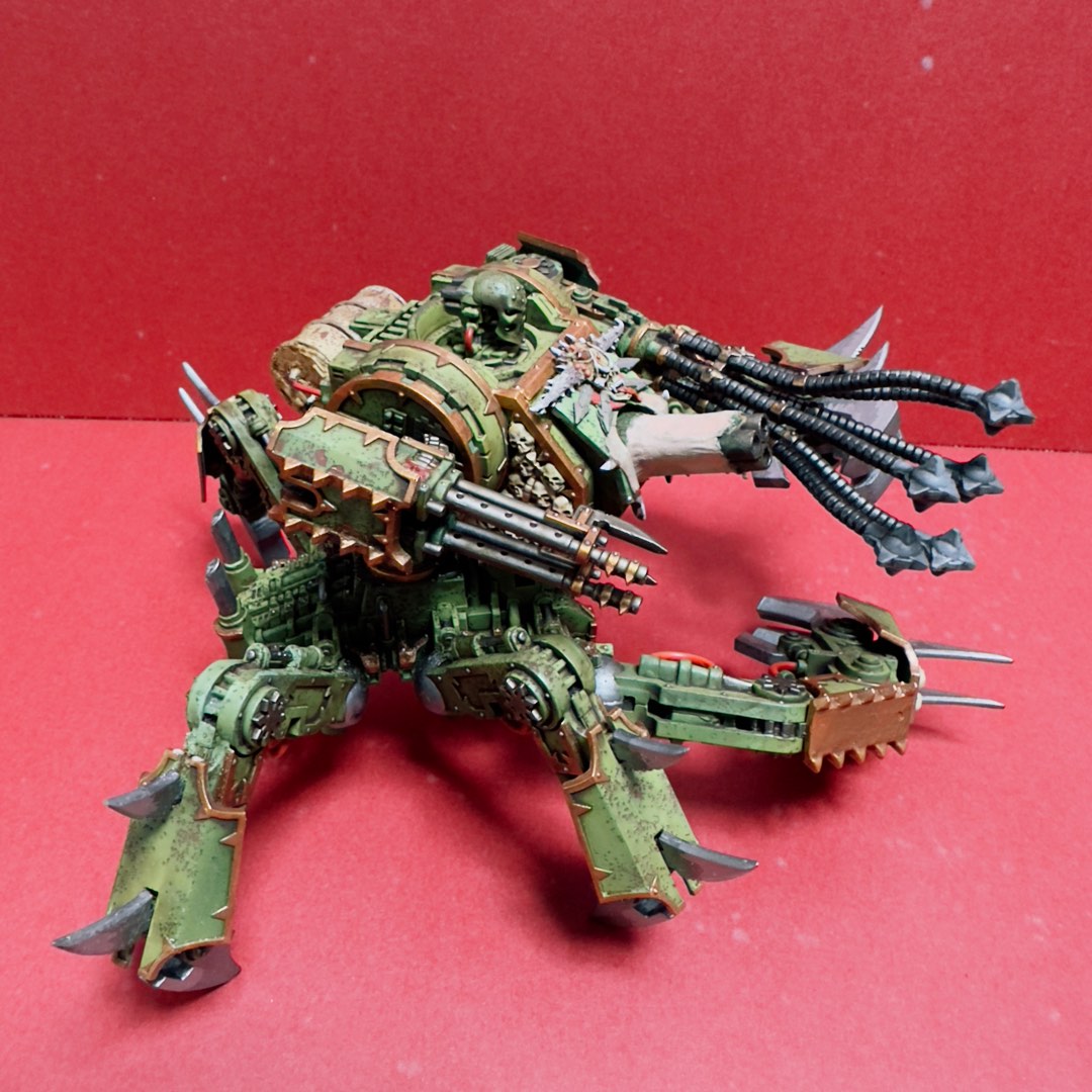 Nicely painted Warhammer Death Guard Chaos Space Marines Defiler rare collection