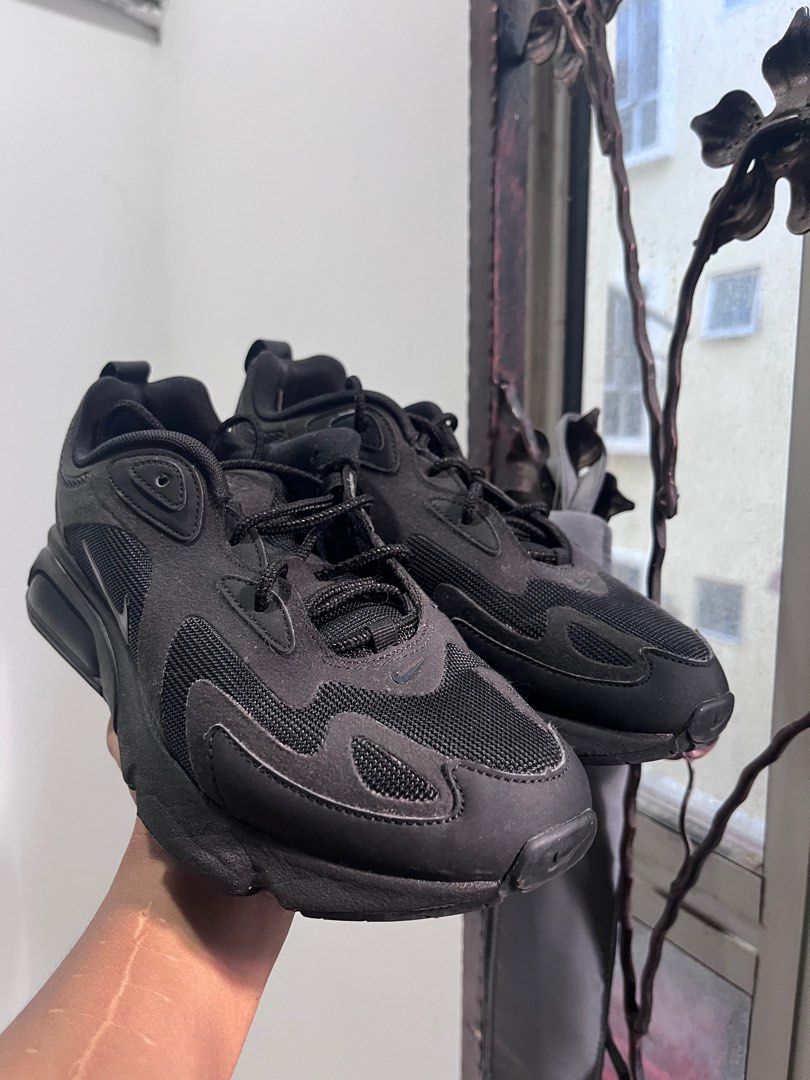 Nike triple black air max 200 clearance