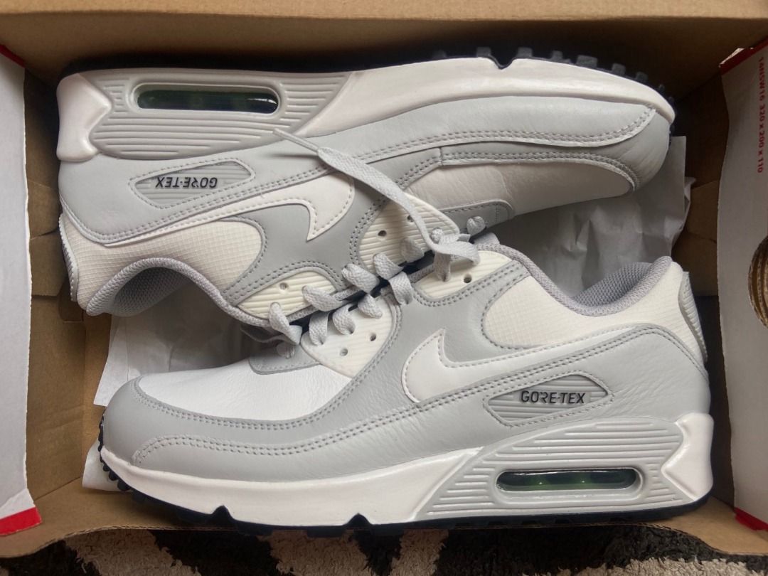 nike air max 90 gray and white