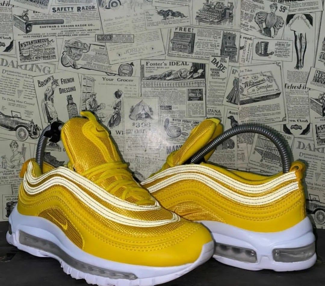 Nike Airmax 97 Mustard Yellow Fesyen Pria Sepatu Sneakers di