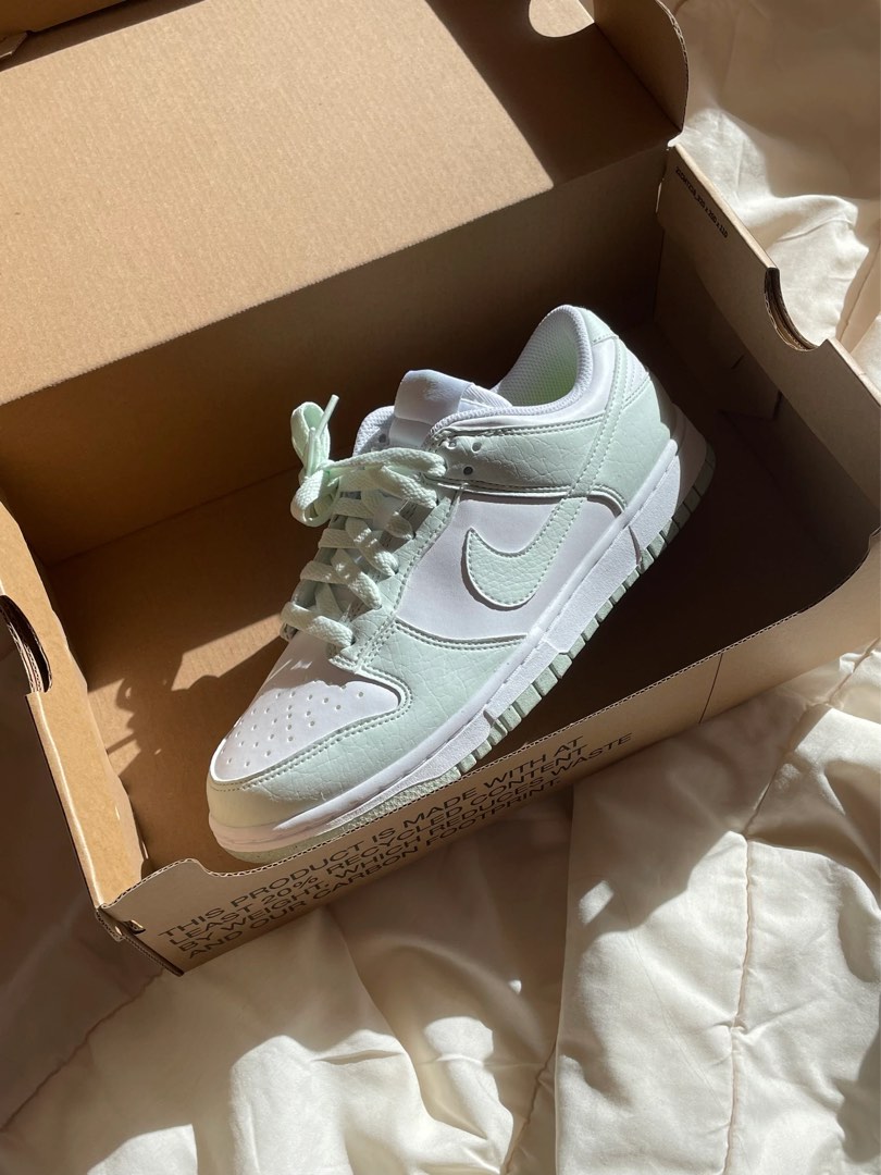 Nike Dunk Low Next Nature White Mint (W) DN1431-102, 女裝, 鞋, 波