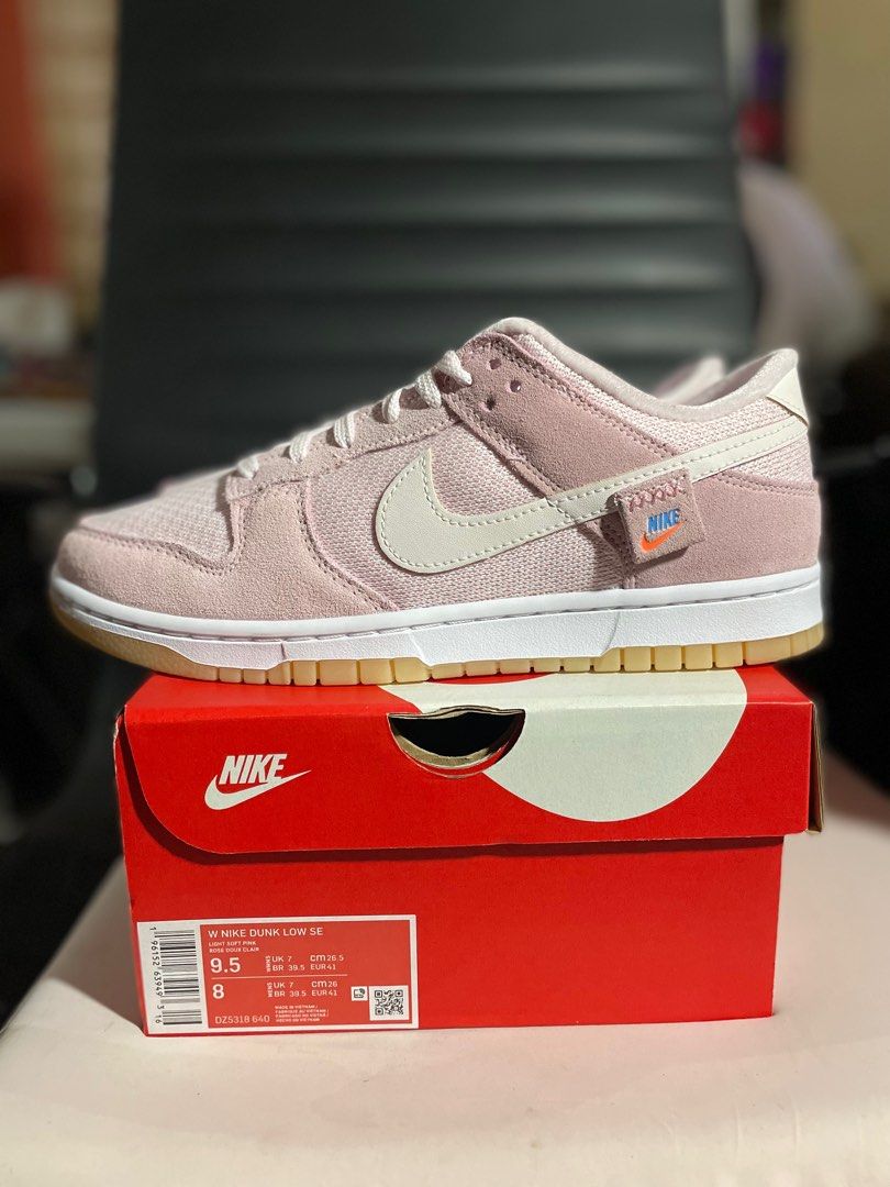 Nike Dunk Low Teddy Bear Pink, Women's Fashion, Footwear, Sneakers