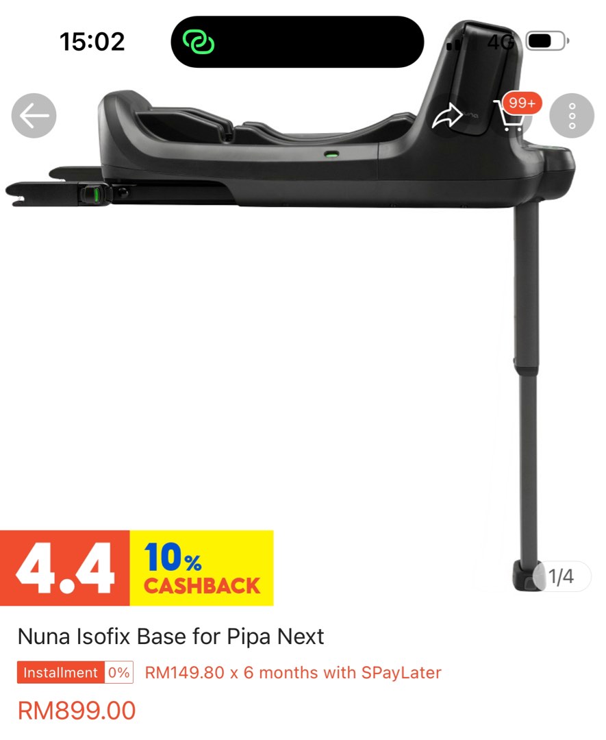 Nuna Isofix Base for Pipa Next Babies Kids Going Out