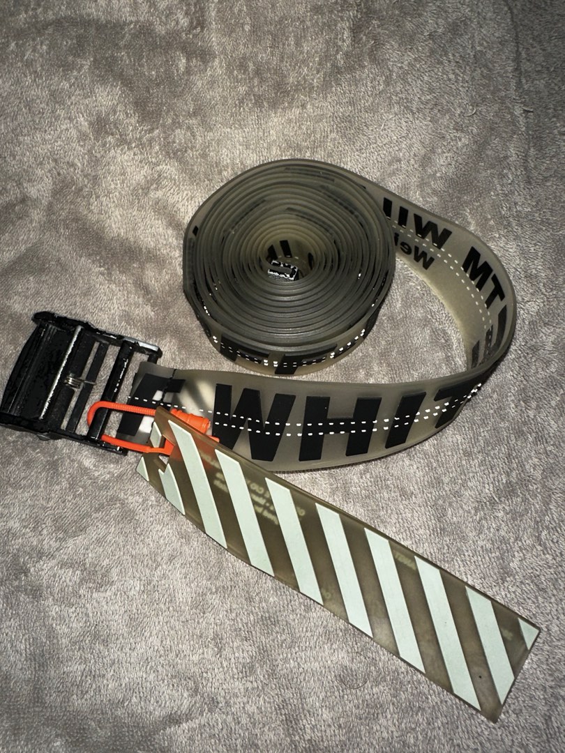 Off white transparent belt new arrivals