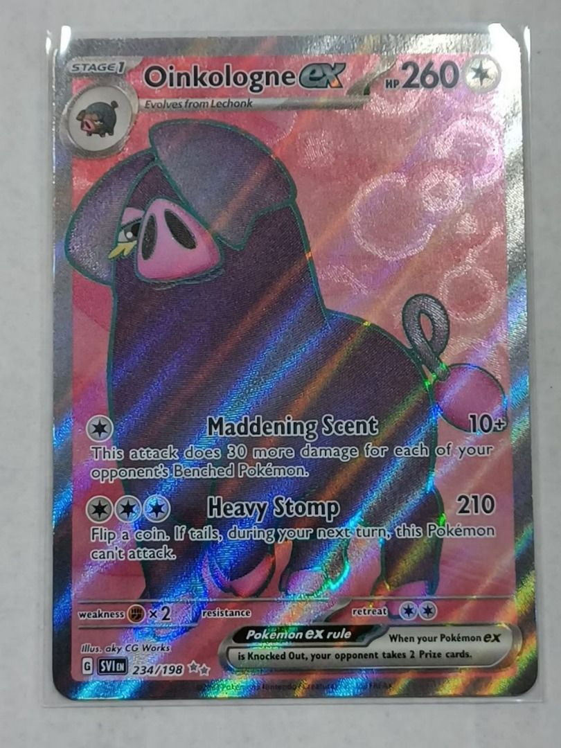 oinkologne pokemon card value Pokemon Card Scarlet & Violet 157/198 Oinkologne Reverse Holo Uncommon –  Brokenvase Games main image 1