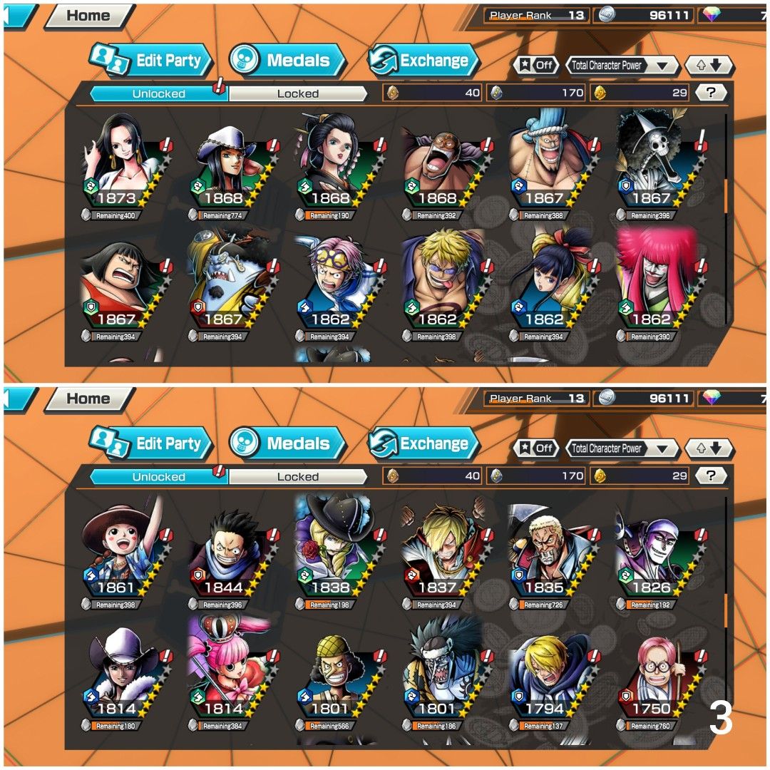 OPBR One Piece Bounty Rush Account Zoro Ex, Video Gaming, Gaming