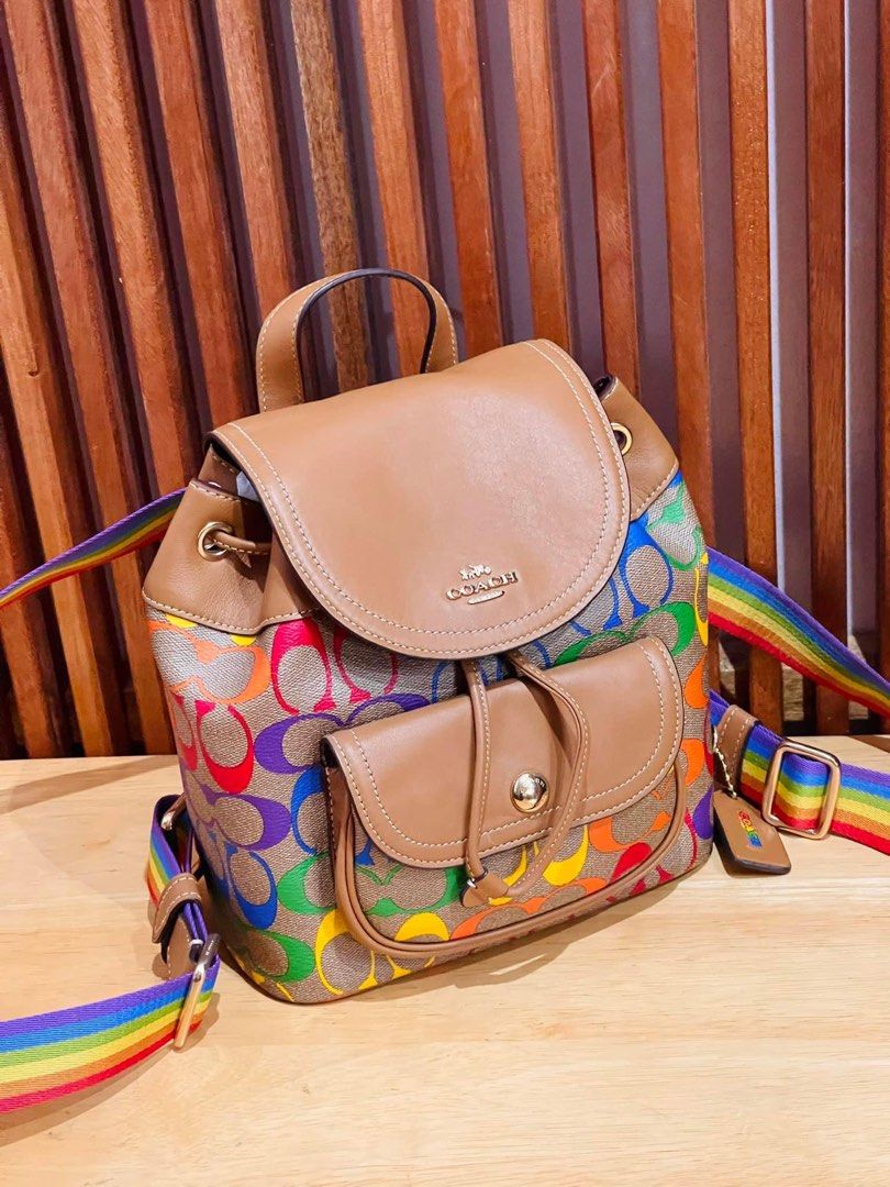 💯ORIGINAL COACH PENNIE RAINBOW BACKPACK (Category: Luxury Bags & Wallets) located in Quezon City. Submitted by ashongsstore (Listing ID 1223816704, Image 1). Description: Sale 🐎C0AÇH COLLECTION 🐎 🇵🇭ONHAND🇵🇭 ‼️Please look at our pictures as that is exactly what you are purchasing‼️ 💯GUARANTEED ORIGINAL AND AUTHENTIC or TRIPLE YOUR MONEY BACK! Not REPLICA, OEM, TOP GRADE QUALITY, AUTHENTIC QUALITY or Any other Terms to DENOTE FAKE! 😎 . . .
