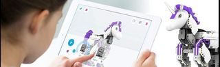 ORIGINAL UBTECH Unicornbot Kit Purple Mythical Series, Wifi App Control Smartphone Learning Educational Android IOS Compatible LED Phone App Controlled Smart Robot