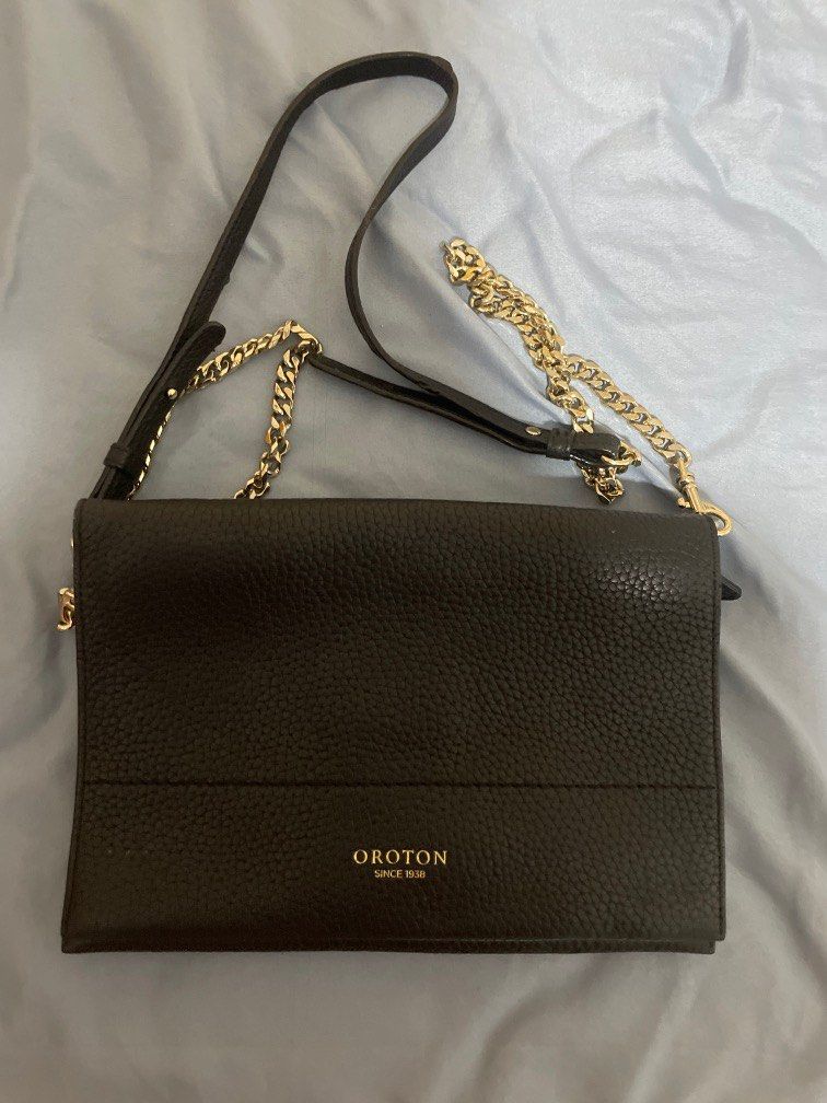 Oroton Avalon Crossbody with Chain, Women's Fashion, Bags & Wallets