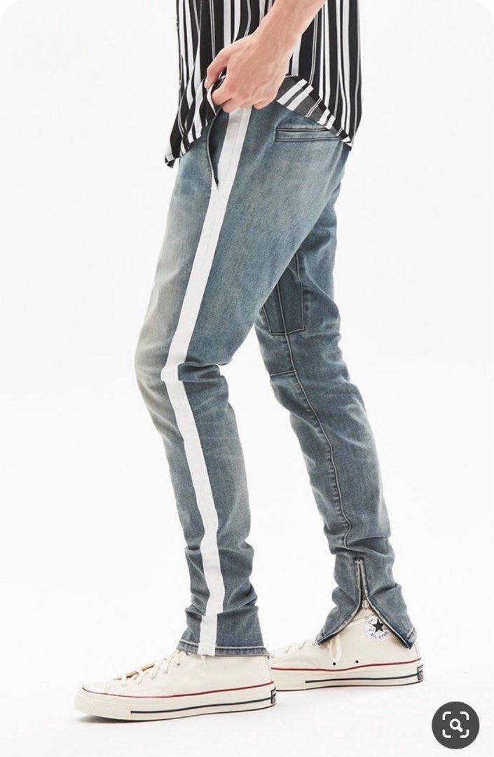 Striped jeans sales pacsun