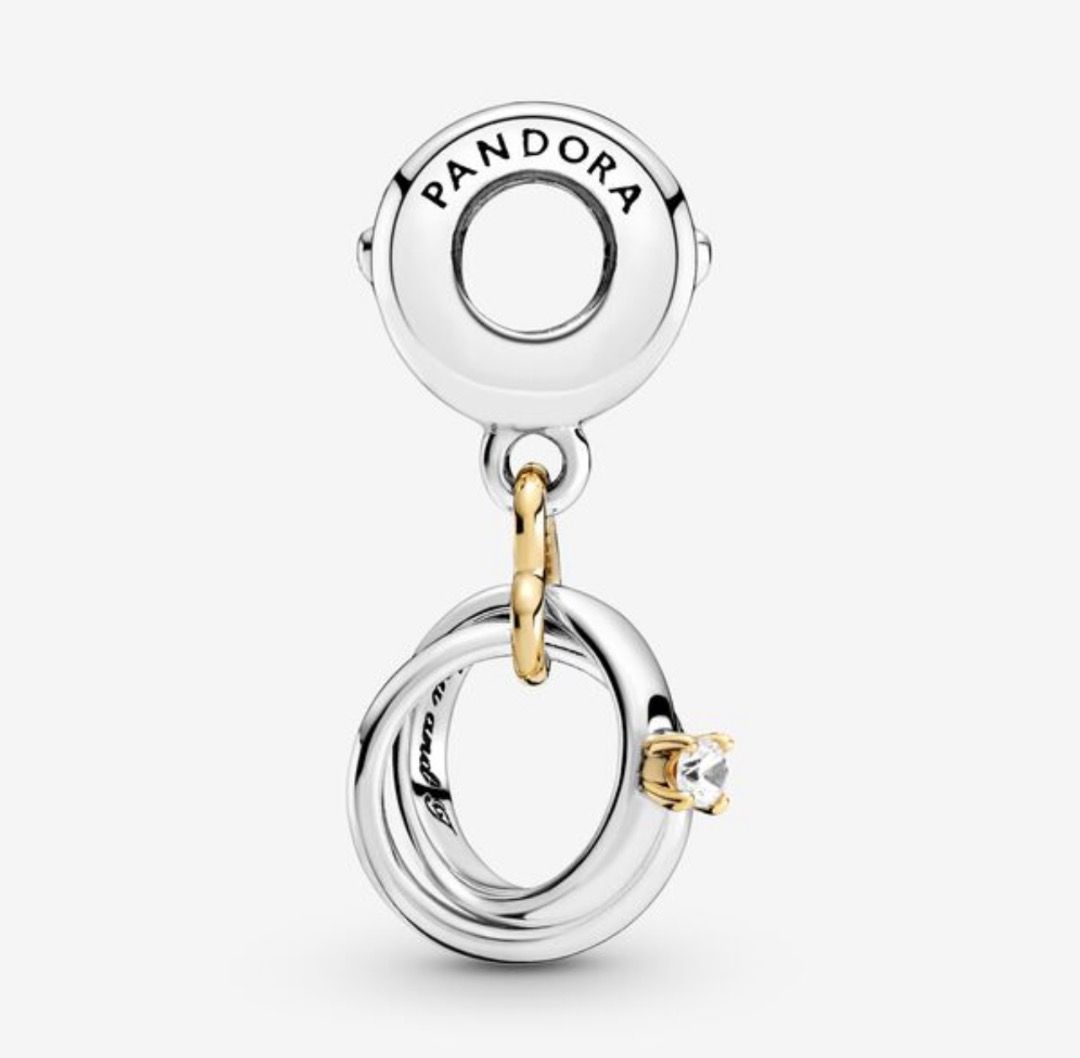 Gold rings with new arrivals dangle charms