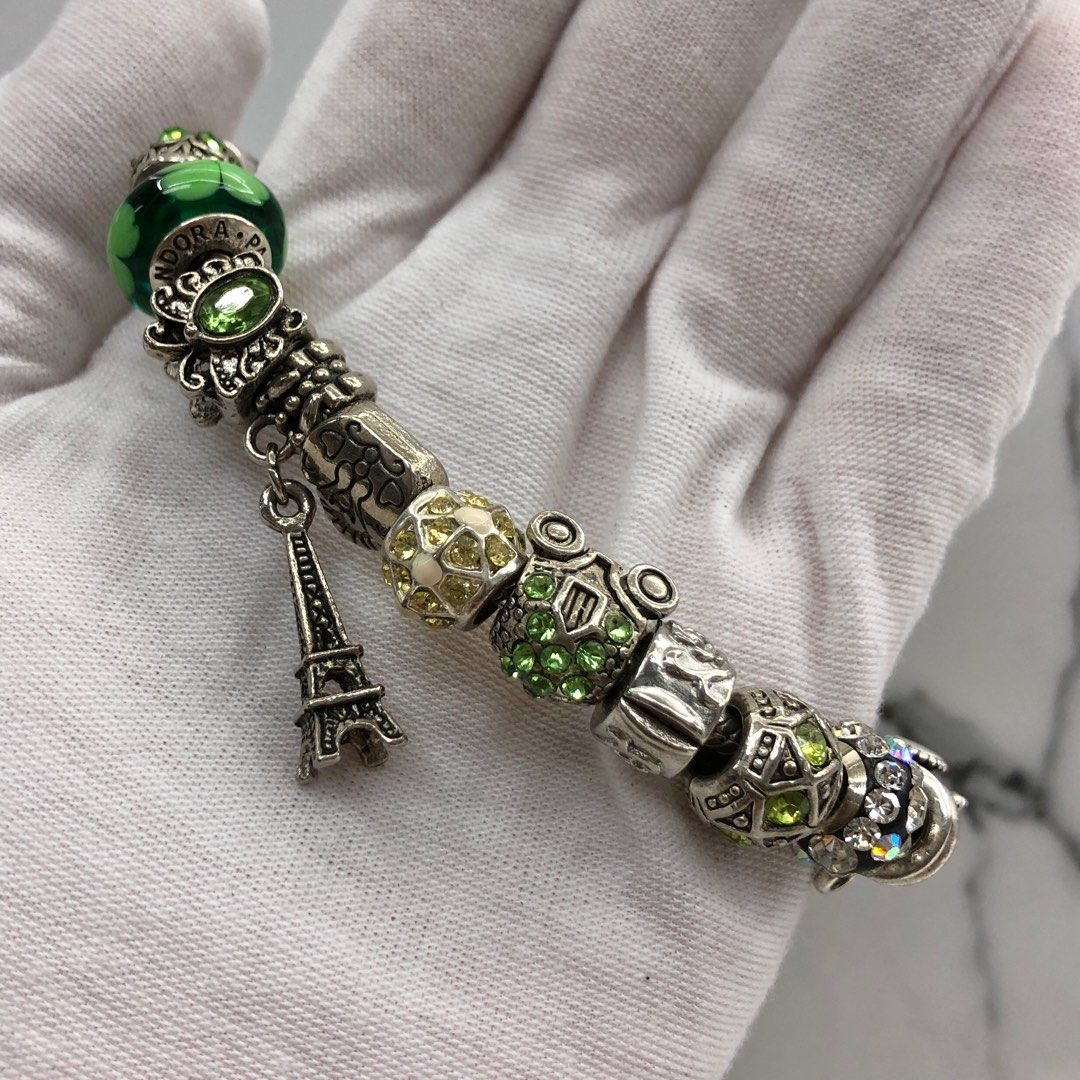 Green pandora bracelet online