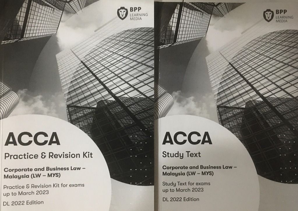 PHOTOSTAT BOOK ACCA BPP F4 Law Malaysia (MYS) LAW Latest Up to Exam