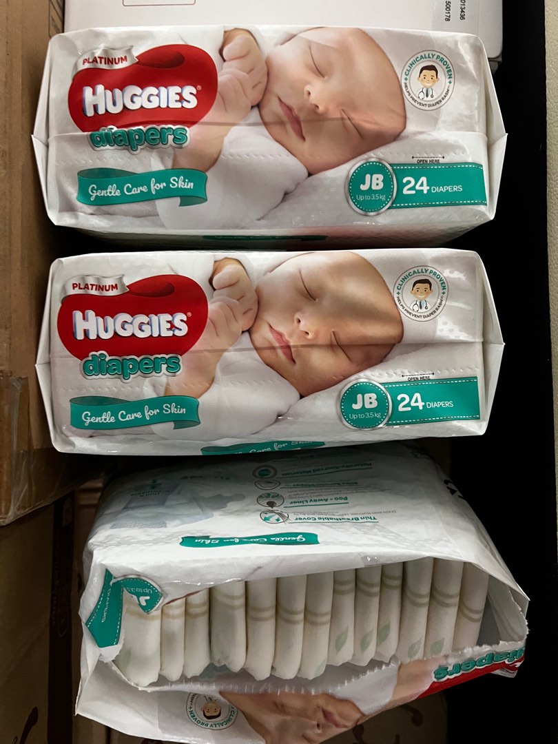 Huggies JB diapers, Babies & Kids, Bathing & Changing, Diapers & Baby