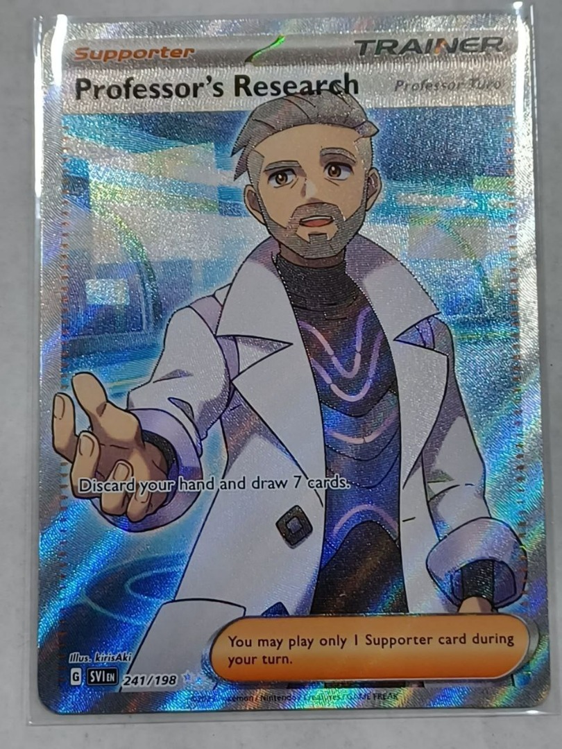 4x Pokemon TCG Professor's Research (Professor Turo) 190/198 Non Holo - NM Playset